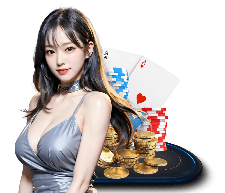 Bàn Poker với người chơi và chip cược